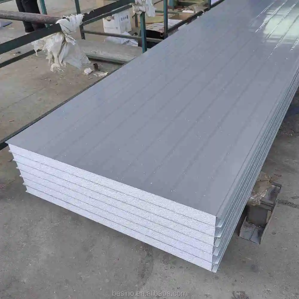 Fireproof Thermal Insulation Eps Sandwich Panel Price Steel Sheet Edged Eps Foam Sandwich Wall&Roof Roof Wall Eps Sandwich Panel