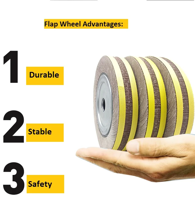 SHARPNESS Aluminum Oxide Corundum 6/8/10 Inch Flap Disc Sanding Grinding Flap Wheel Grit 40/60/80/120/180/240/400/600 for Metal