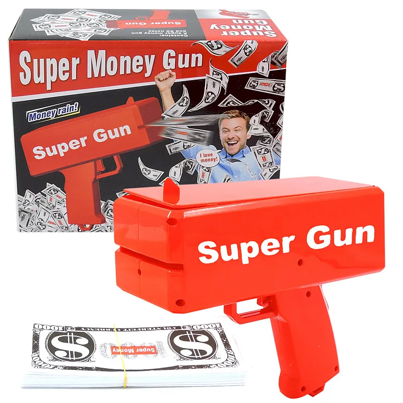 
Wholesale make it rain shooting super cash cannon money spray gun popular toys for party 