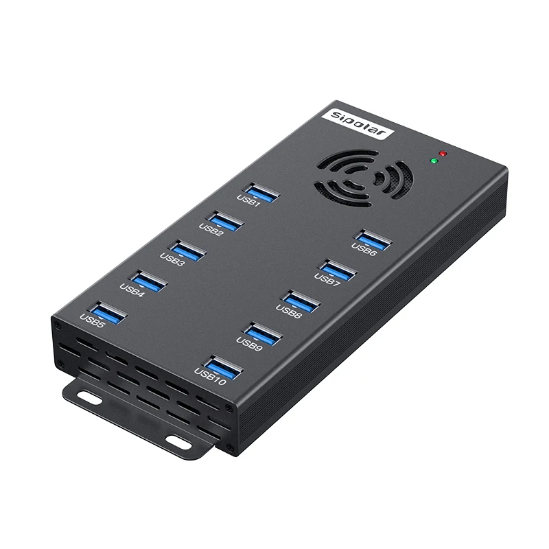 A-423 Sipolar 10 port charging station portable charger for cellphone usb splitter hub