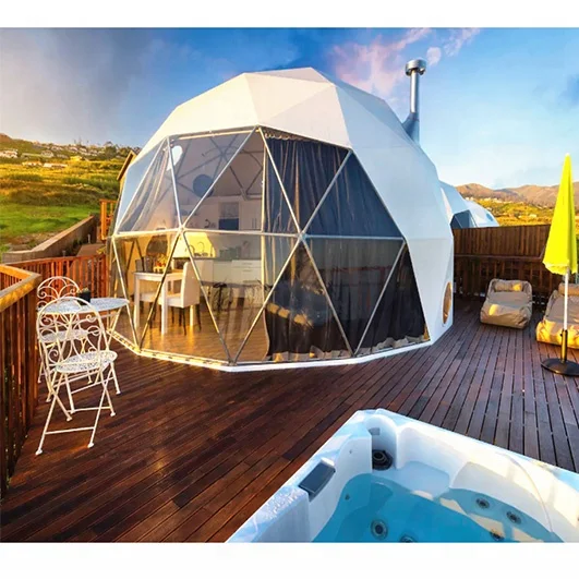 
High Quality Outdoor Summer Garden Igloo Glass Dome House Small Geodesic Tent Dome 