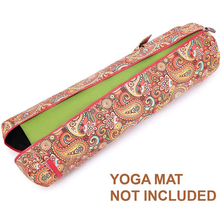 New eco friendly custom Printed private label canvas tote yoga mat bag for gym manufacturers