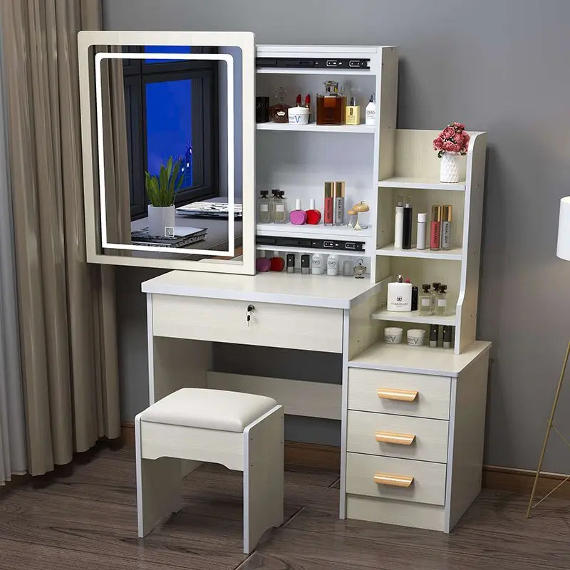 Cost Effective Contemporary Home Furniture Makeup Dressing Table With Lighted Mirror