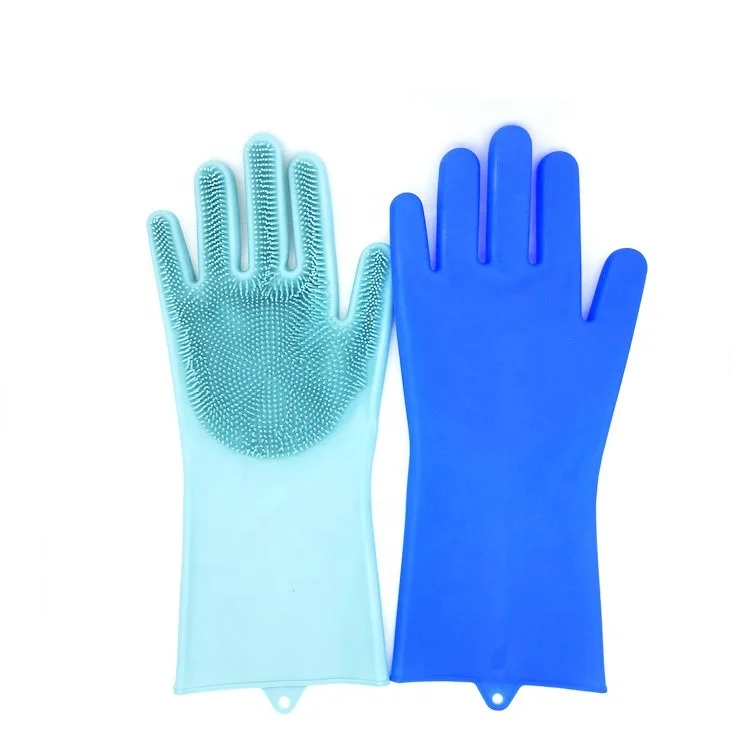 Reusable Household Gloves Spray kitchen dish washing rubber clean gloves silicone massage scrub gloves
