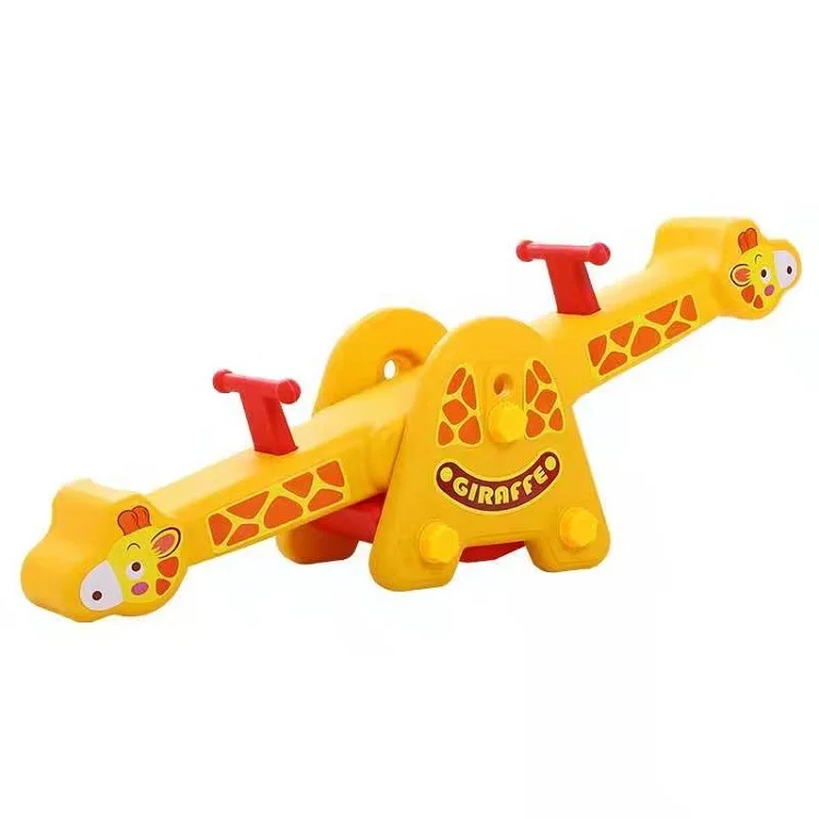 
Giraffe Playground Seesaw Indoor Park Seesaw Plastic Seat Garden Plastic Seesaw For Kids 