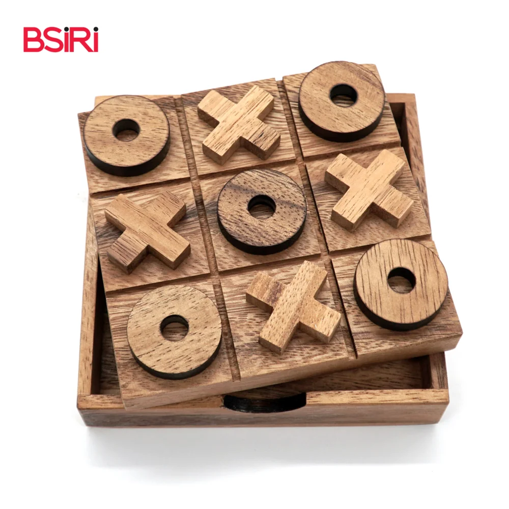 Настольные игры Tic Tac Toe 2023 Таиландские популярные деревянные игрушки ремесла классические лучший продавец наслаждайтесь вечеринкой пазл продукт
