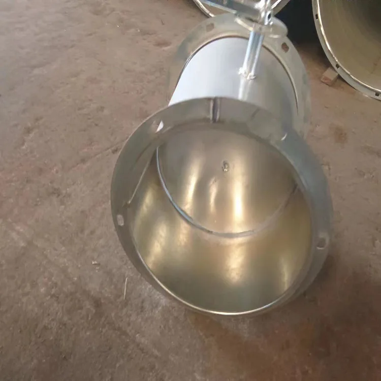 Manufacturer Wholesale Manual Control Ventilation Duct Galvanized Butterfly Valve