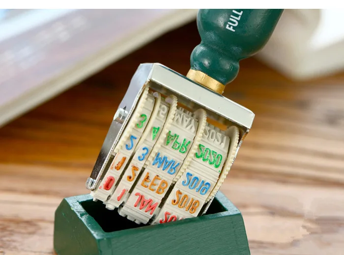 Personalized Logo Adjustable Roller Stamp Date Seal Roll Stamp