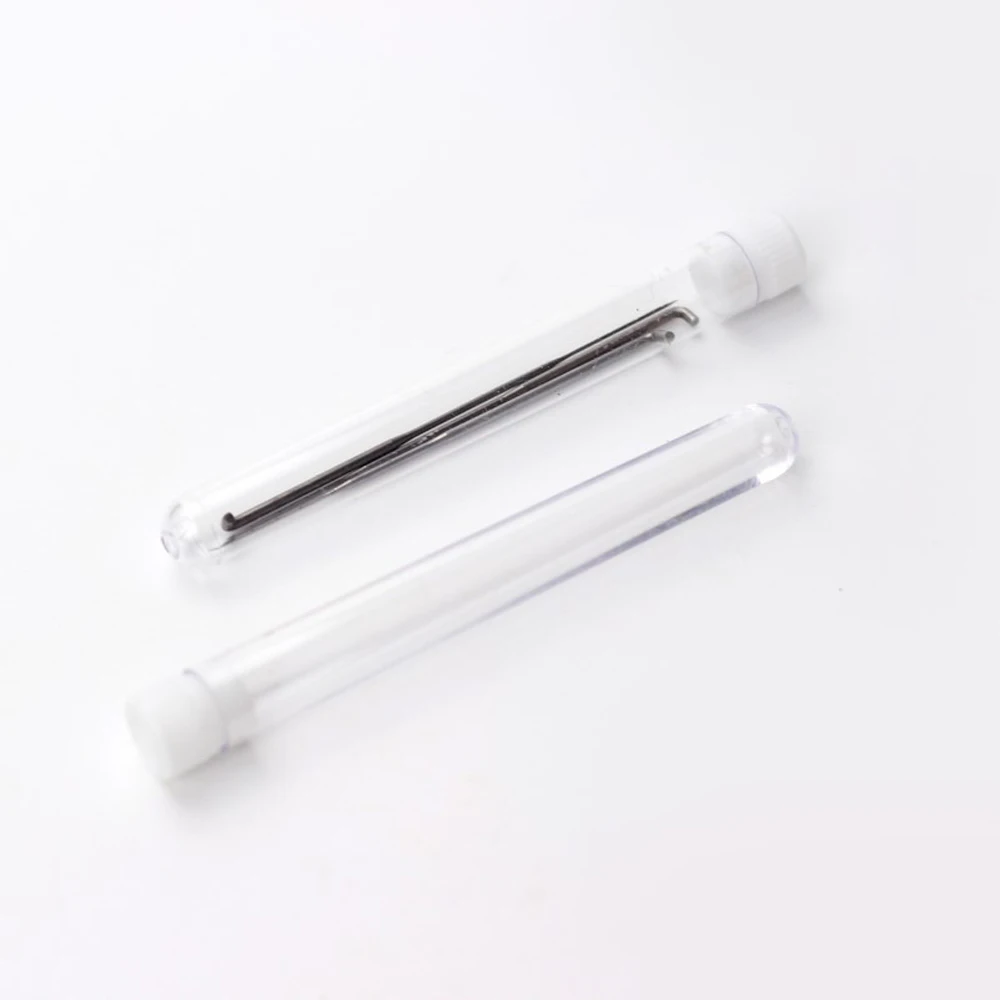 Plastic Needle Bottle Tube for Protecting Felting Needles Protective Case for Wool Felted Craft Tools Accessories