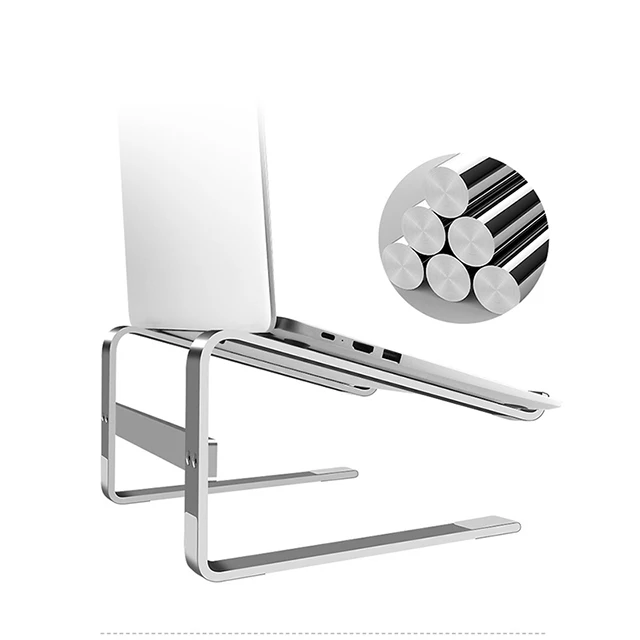 Metal Computer Riser Laptop Stand Ergonomic Laptops Foldable Aluminum Desk Notebook Holder Detachable Laptop Stand