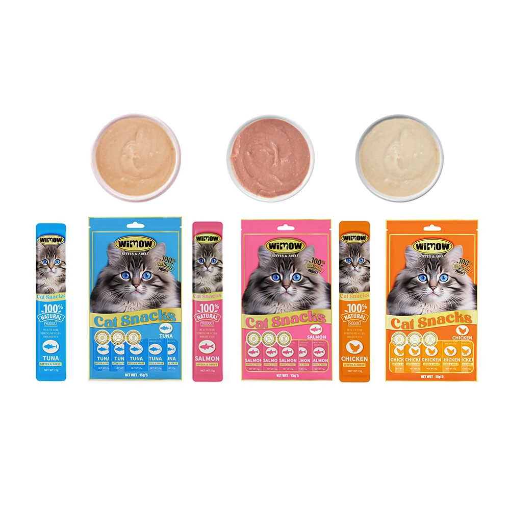 Cat bar cat snacks cat fat nutrition bar pet food wet grain bag FCL wholesale