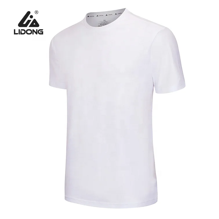 LiDong Sublimation blank fitted t-shirt wholesale custom printing Fashion casual t shirt