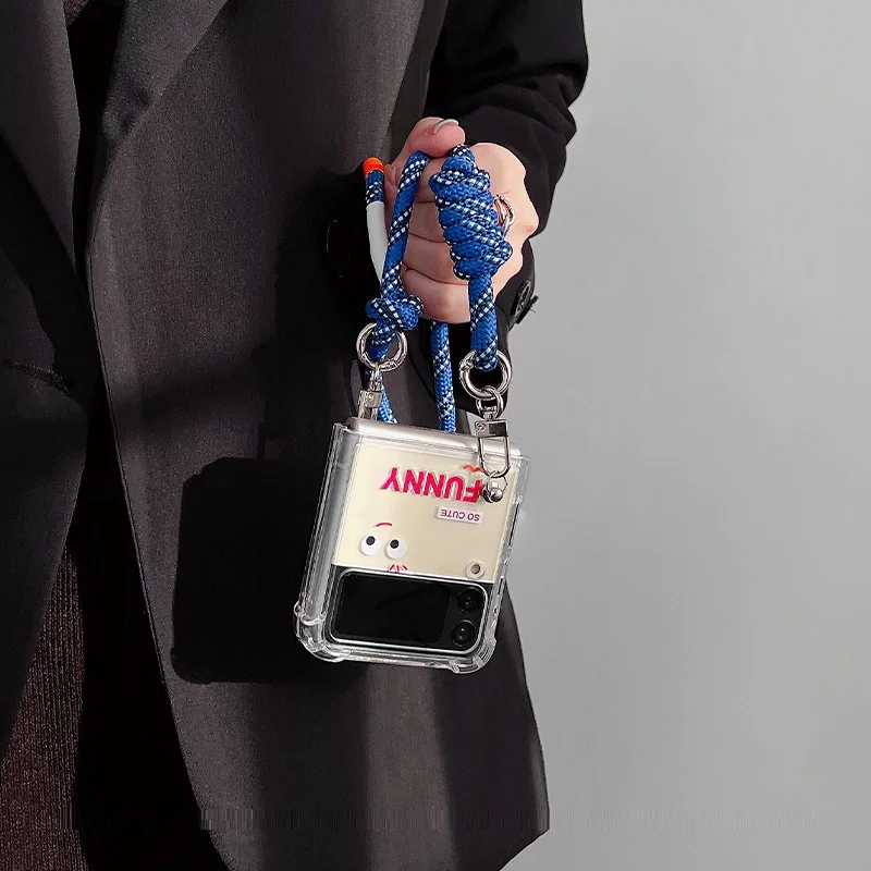 Синий Регулируемый чехол для телефона в виде маленького монстра простой ремешок для мобильного телефона