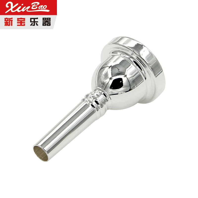 6 1/2AL Alto Trombone Mouthpiece Silver Plated Musical Instrument Accessory Small Handle Alto Trombone Mouthpiece