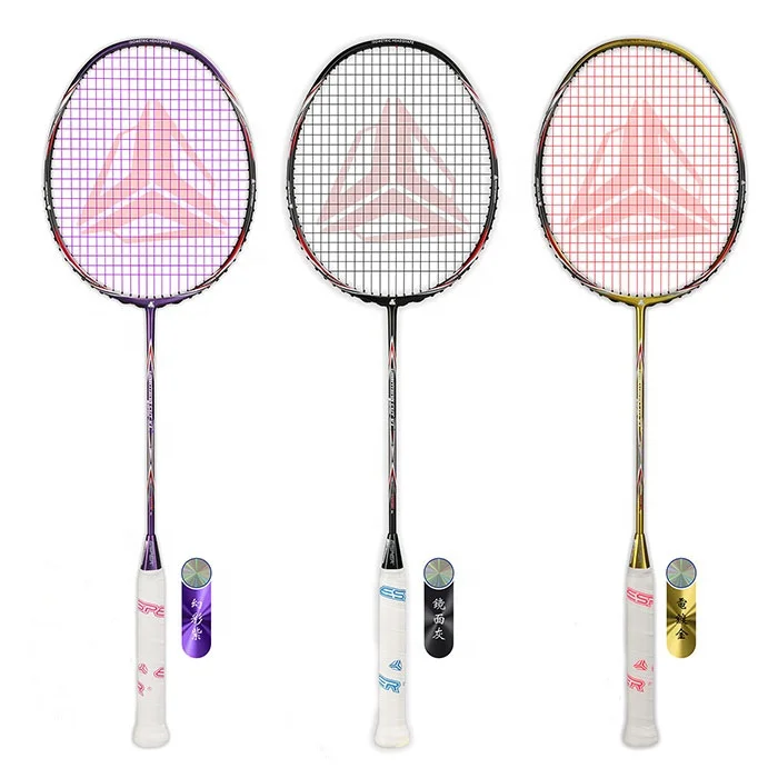 Factory directly new arrived Custom Hot Frame 5U/78g 6.8mm shaft 32LBS Graphite carbon badminton rackets