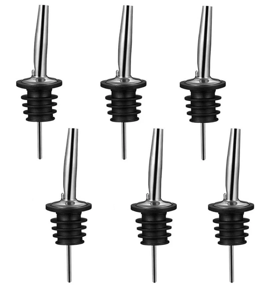 
Liquor Pourer Stopper Stainless Steel wine Pourer oil Spouts for Oliver Oil, Wine, Soy Sauce Vinegar and Liquid bottle Pourers 