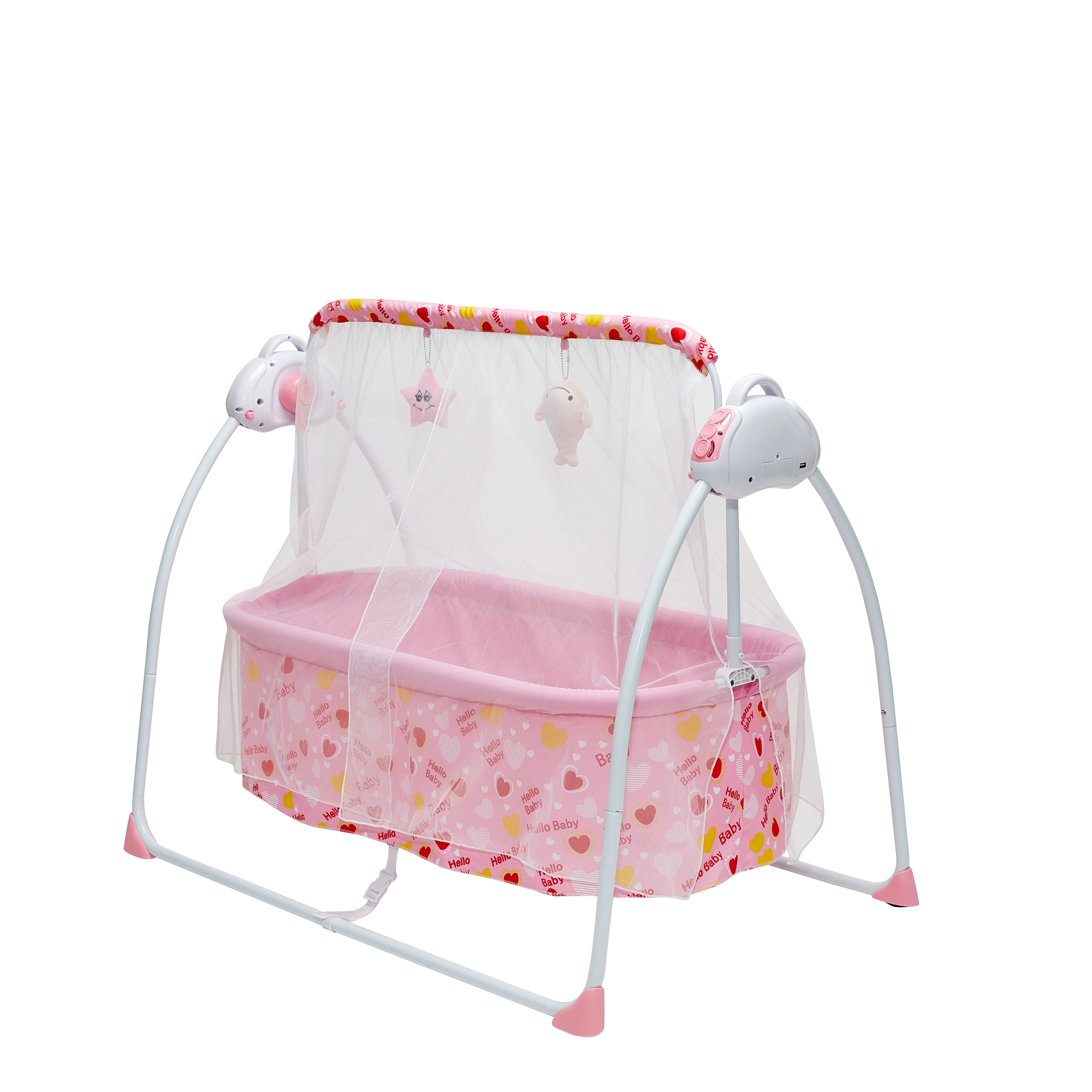
Children Bedroom Furniture Movable baby cradle cheap electric cradle automatic baby cradle swing 