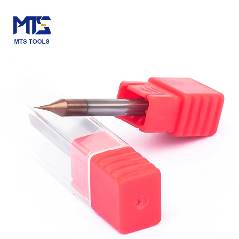 MTS HRC55 0.5mm micro diameter soild carbide milling cutting tool Micro grain square end mill