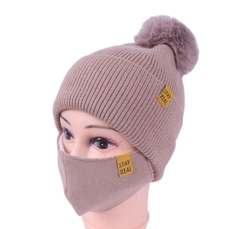 Women Thicken  Winter Ski Scarf Set Beanies hat  Female Accessories  Warm hat