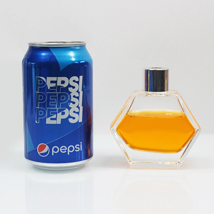 Factory Price 80ml Clear Hexagon Aromatherapy Perfume Glass Bottle in Xuzhou