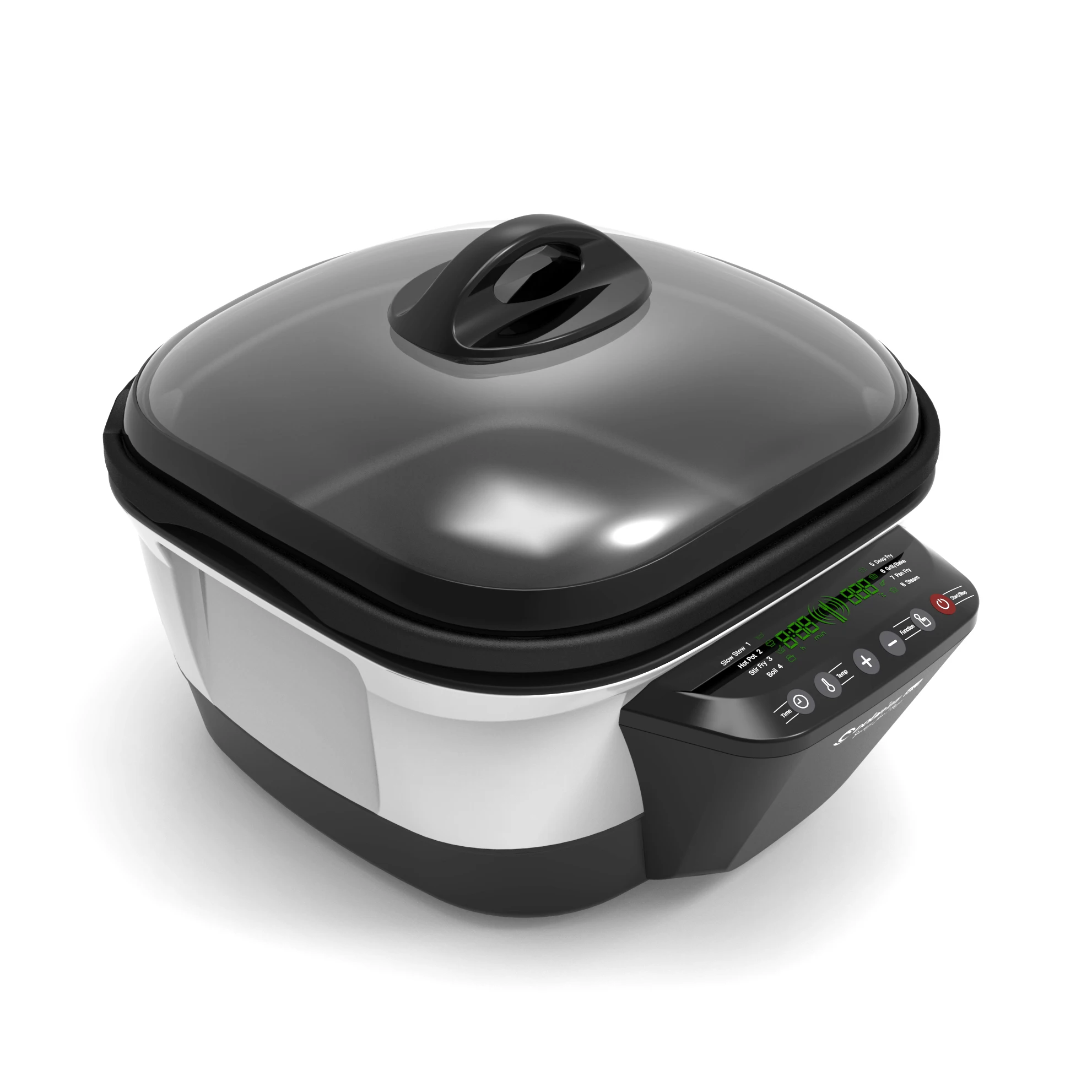 Quality assurance new design with temperature control healthy 1500w indoor household air cooker