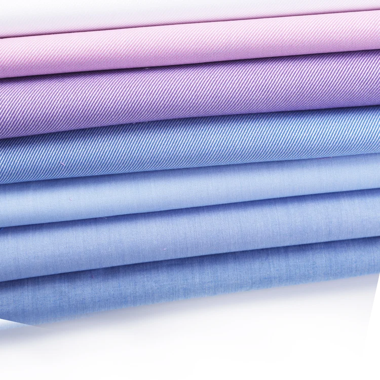 yongteng twill poplin chambray  shirt cotton fabric in stock with low moq