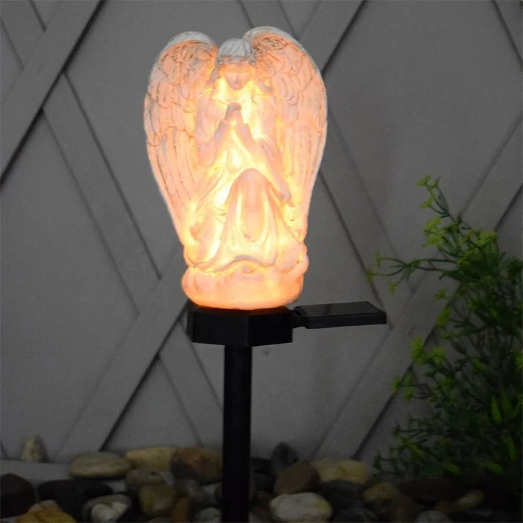 Solar Light Outdoor Angle , LED Waterproof Angel Lamp, Solar Angel Lights for Garden, Balcony, Yard