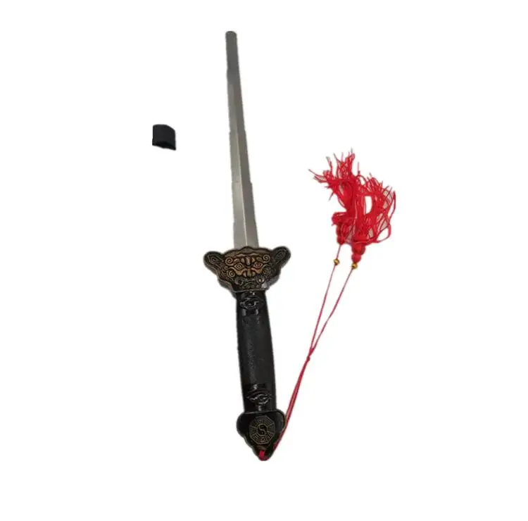 Stainless steel telescopic sword fitness props toys for children