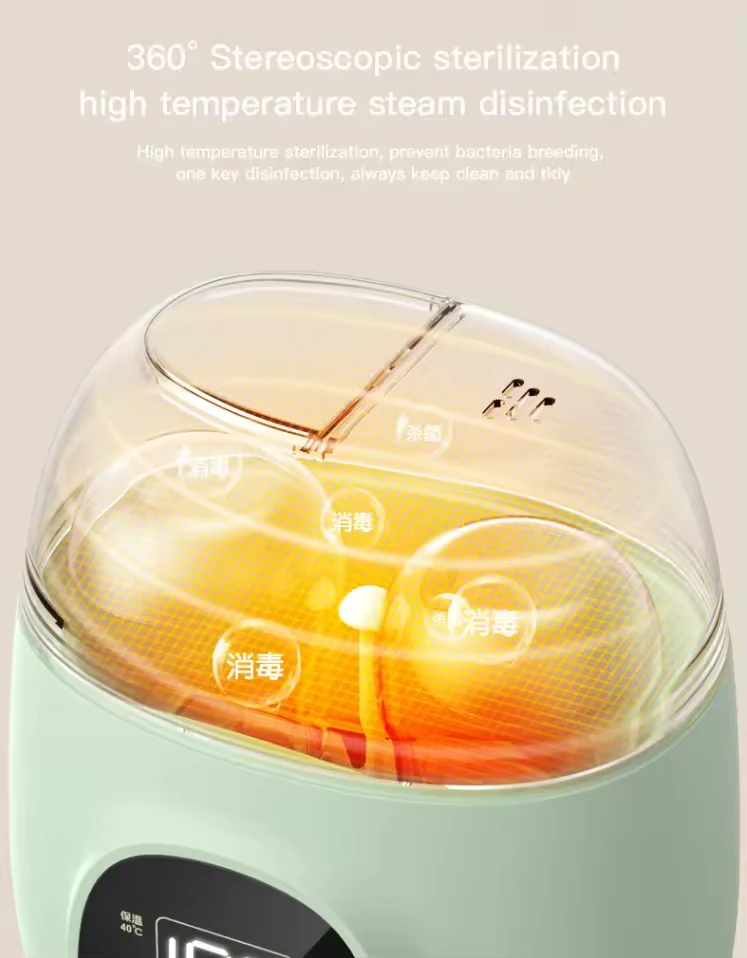 Baby Fast Warming Bottle Warmer Sterilizer Smart Portable Food Heater with LCD Real-time Display