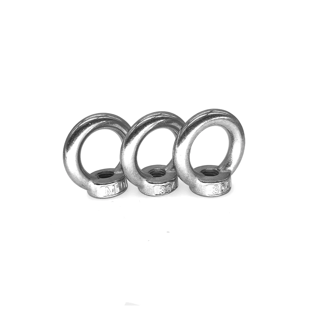 Eye Nuts Customized Stainless Steel Bolt Manufacturing M6 M10 M5 M12 M4 M8 1/4 Inch Eye Nuts