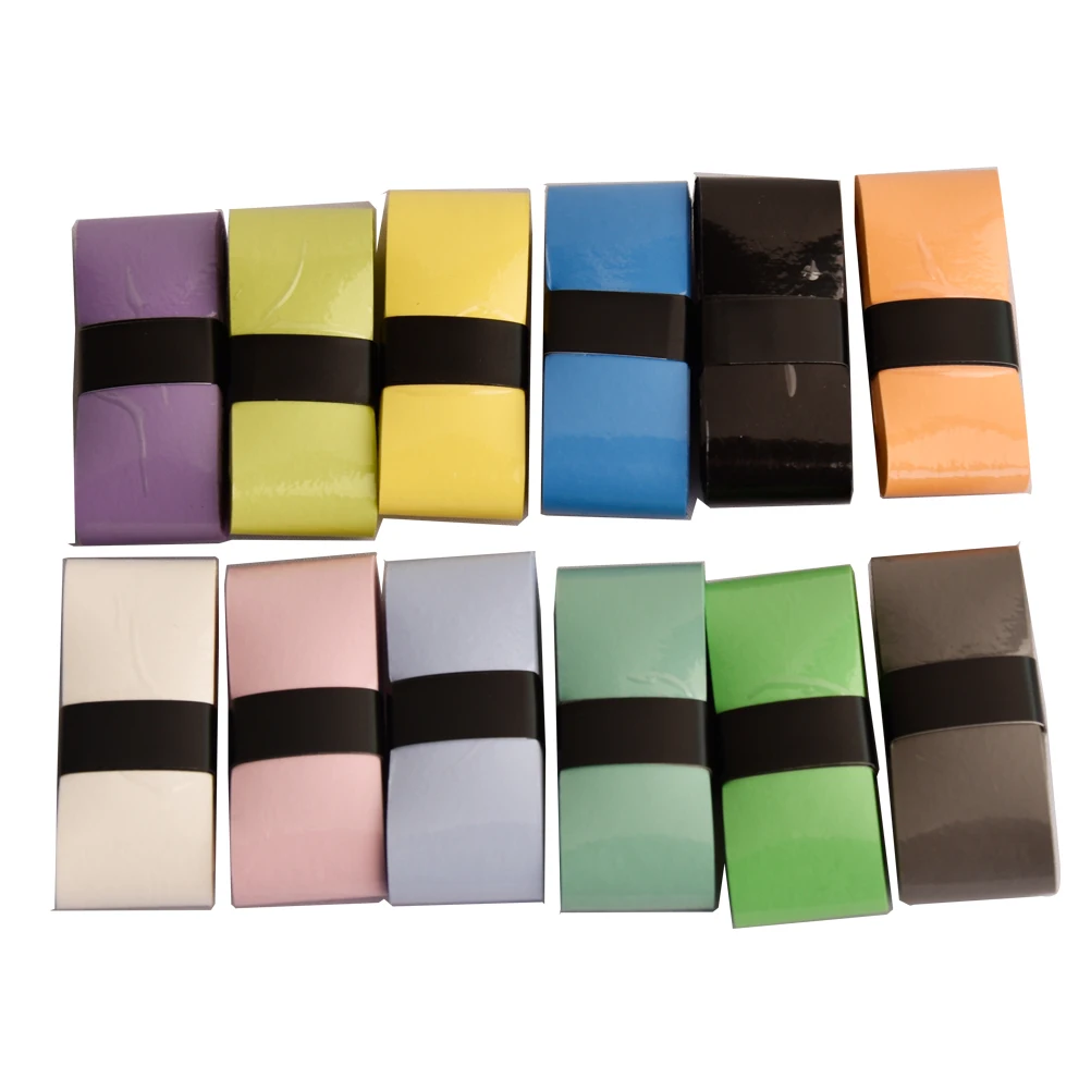 Оптовая продажа, нескользящая Нескользящая теннисная рукоятка на заказ, липкая Накладка для бадминтона