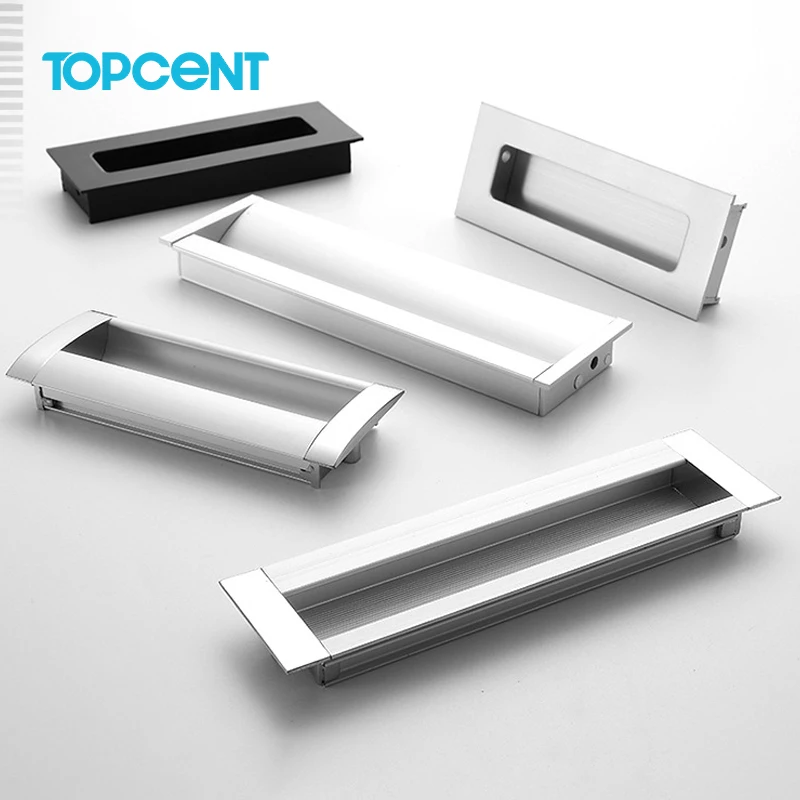 TOPCENT New Design Aluminum Alloy Furniture Handle Gold Black Combination Single Hole Knob European Cabinet Wardrobe Door Handle