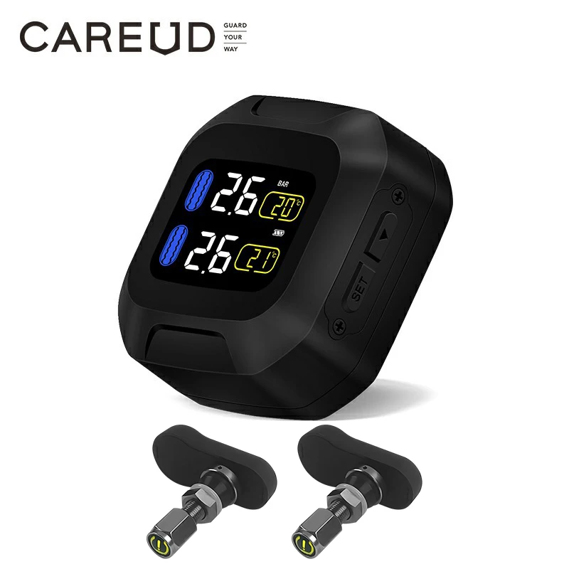 Tire pressure monitoring car tire pressure monitor tpms built-in portable high-definition color screen digital display tire pres