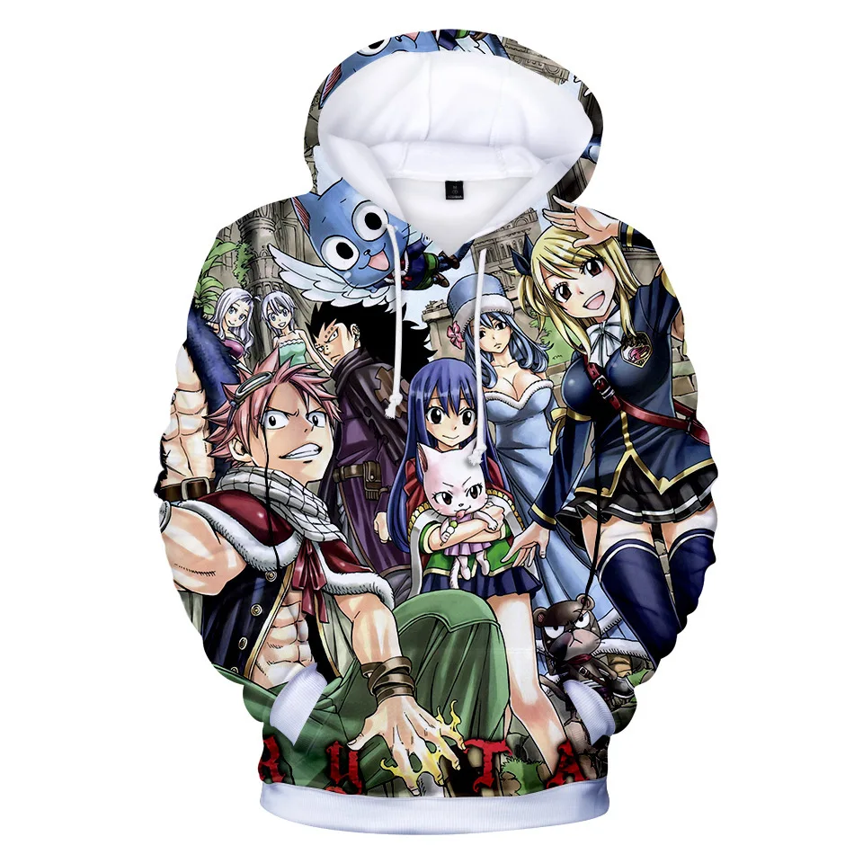 hot sale Anime  3D Printed FAIRY TAIL  Hoodie for young and adult 3D printed FAIRY TAIL supplier from China