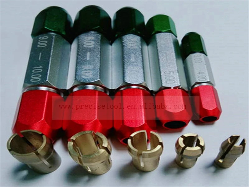 Double End Aluminum Alloy Pin Gage Handle Set Go No Go Plug Gauge Handle 0.3-20mm Repair Tool Part Pin Gauge Handle