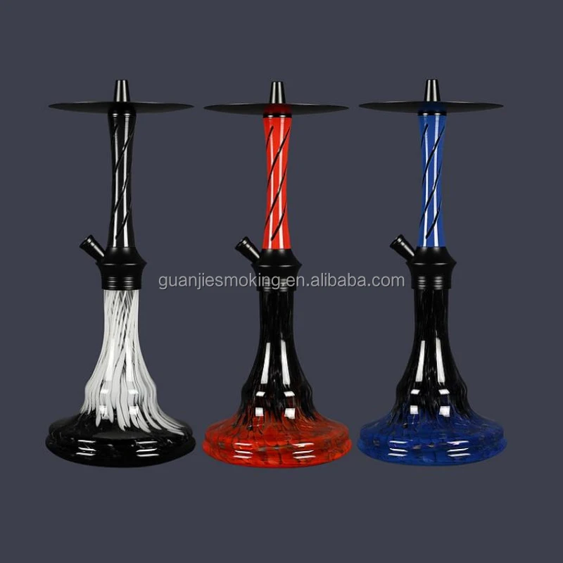 (different Design)variety Big Smoke Colours Painting High Quality Premium Aluminum Hookah Shisha Alloy Colored