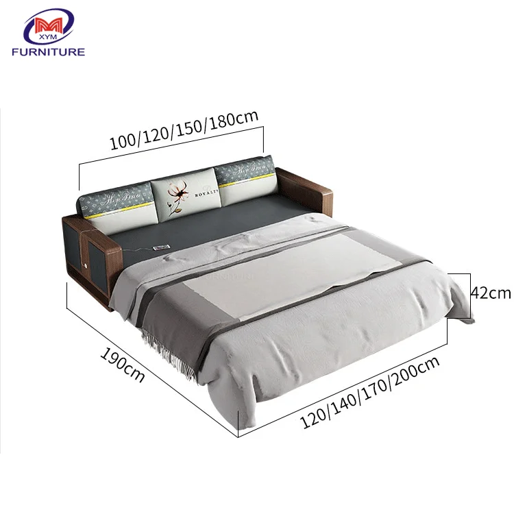 Luxury Classic Living Room Furniture Fabric Cover Folding sofa bed