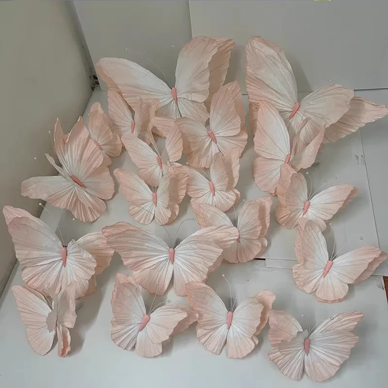 New design giant paper butterfly arch for Wedding Background Decoration event party window visual merchandising decor