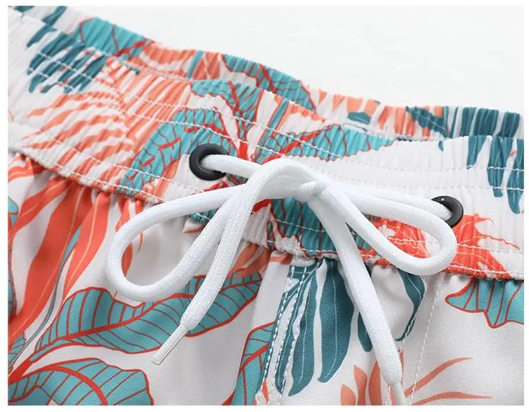 wholesale 100% polyester mesh sublimation Hawaiian breathable quick dry drawstring summer men swim shorts