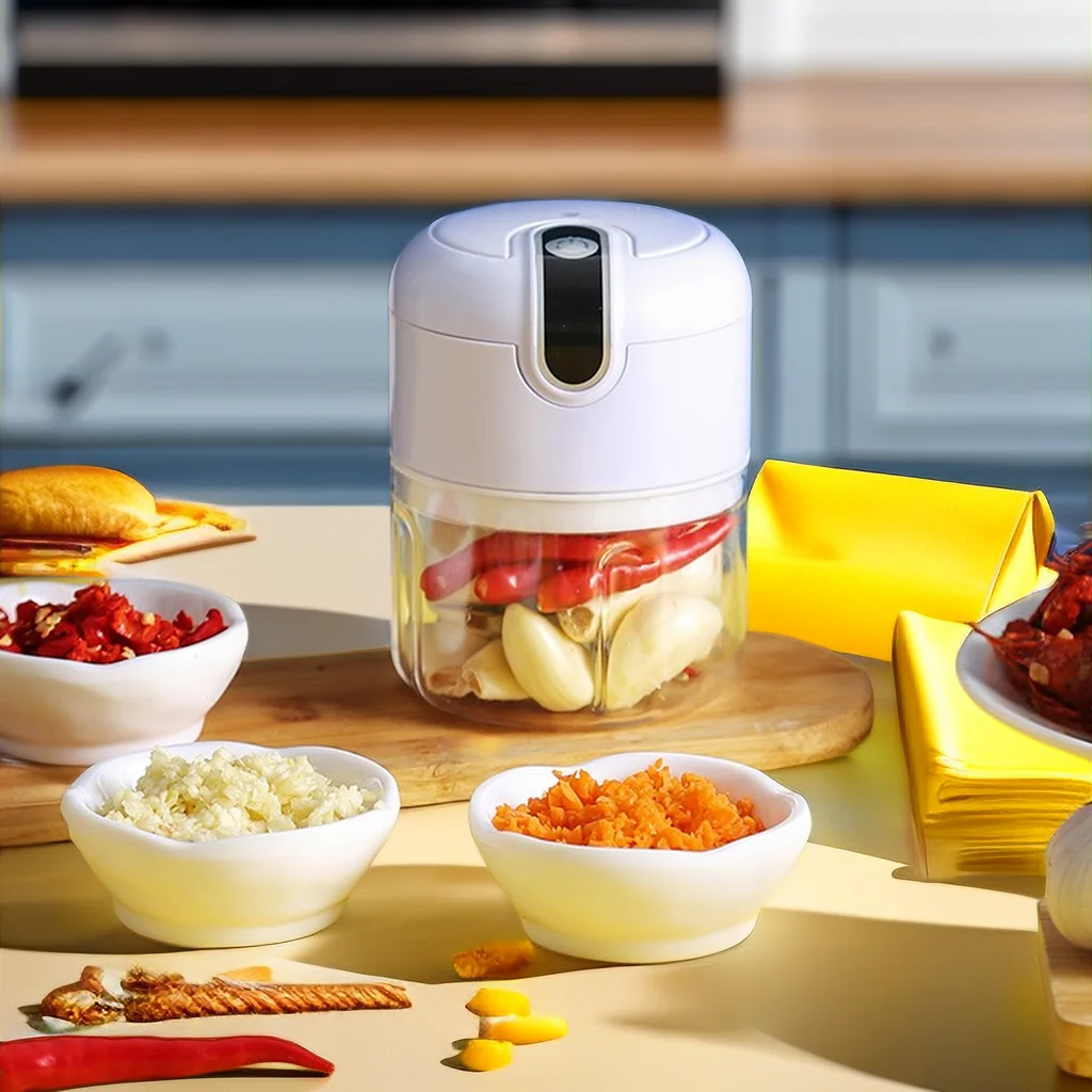 High Durability 270ml Onion Crusher Garlic Mincer Meat Cutter Blender Usb Electric Garlic Food Chopper