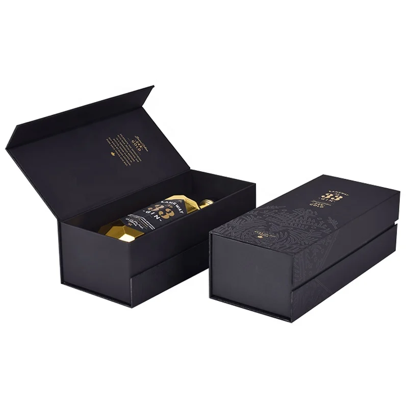 Guangdong Custom Logo Printed Lid and Base Cardboard Paper Wine Bottle Green Packaging Gift Boxes with Protective EVA Insert