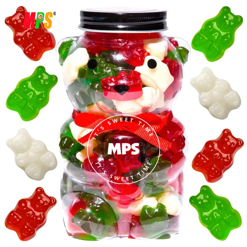 Candy Factory Wholesale Custom Japanese Snacks Ear/Butterfly/frog/dinosaur/bear Halal Jelly Gummy Candy Jar Package