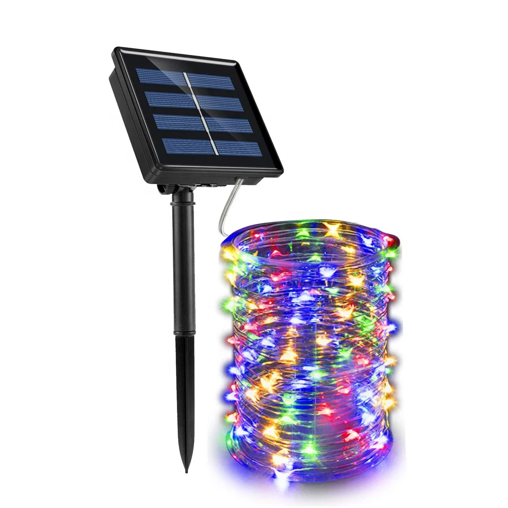 
Pretty design multicolor color 10m 100 led solar string lights outdoor for decoration 