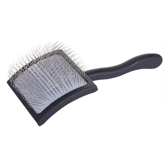 Soft Rubber Cushion Slicker Pin Brush for Dogs with Long Hair, Great for Detangling and Removing Loose Undercoat or Shed Fur