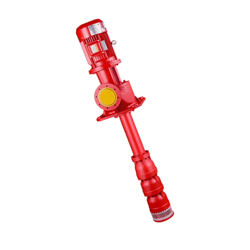 XBD-WGJ vertical high water pressure motor drives long shaft deep well fire pump