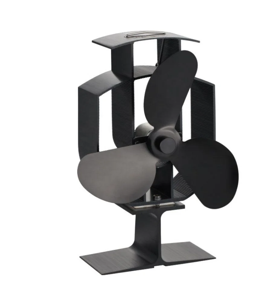 For hot tent winter camping and wood stove portable outdoor fireplace fan heated powered stove fan