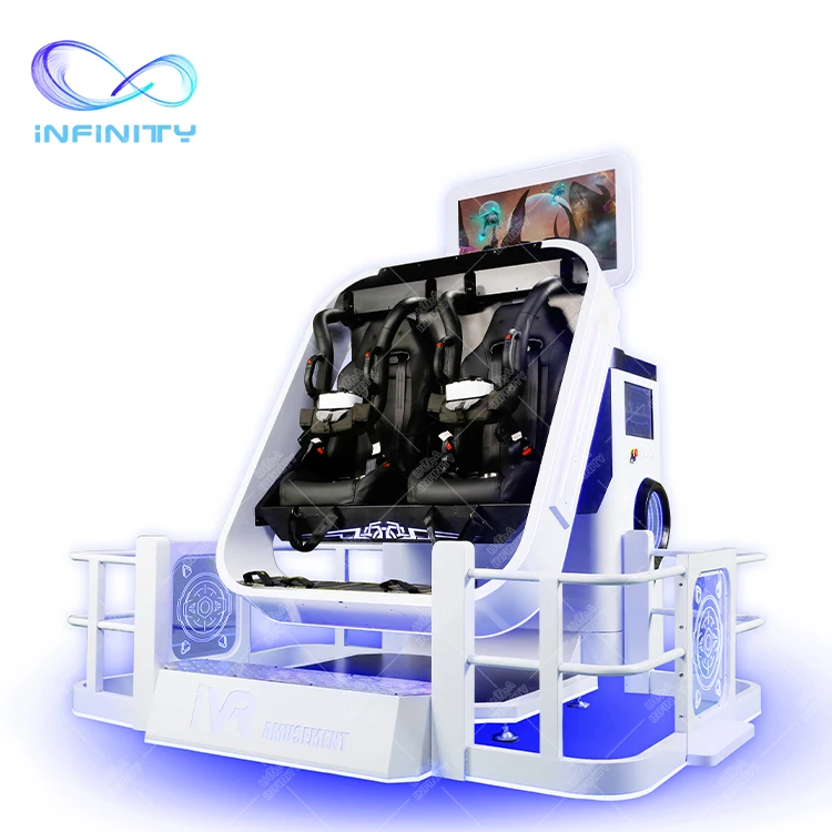 VR Roller Coaster Double Seats VR 360 Degree Rotation Simulator 9D Racing Flight Virtual Reality Driving VR Motion for Park