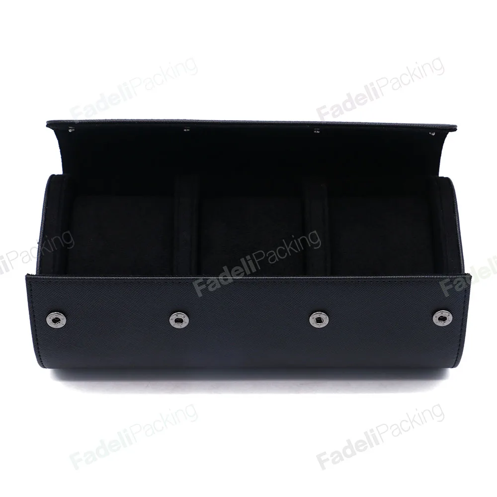 Лидер продаж, дорожная портативная кожаная коробка для часов, упаковочная коробка для часов