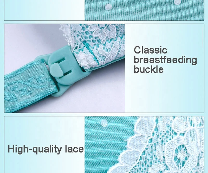
Pregnant women bra anti-sagging nursing bra lace bamboo fiber with steel support maternity underwear 