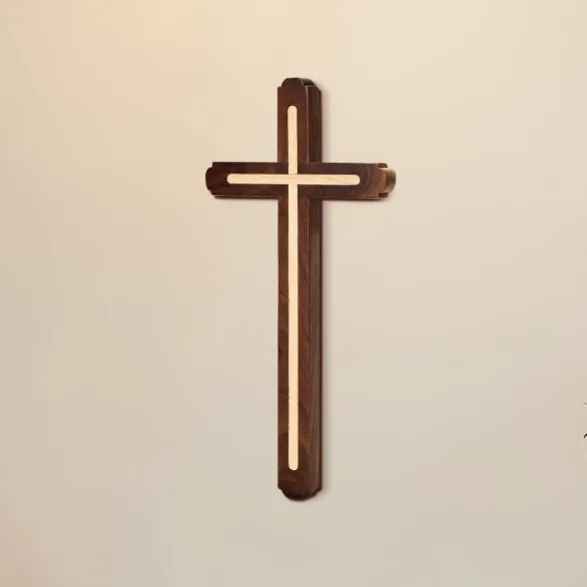 Wall Hanging Jerusalem Holy Spirit Decor Christian Catholic Religious Wood Christian Cross